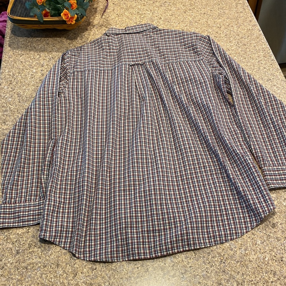 Chaps Long Sleeve Button Down Shirt Large Easy Care - Picture 9 of 13